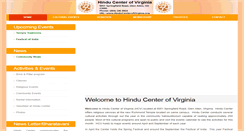 Desktop Screenshot of hinducenterofvirginia.org