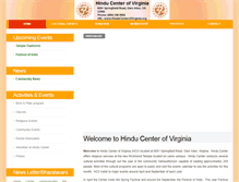 Tablet Screenshot of hinducenterofvirginia.org